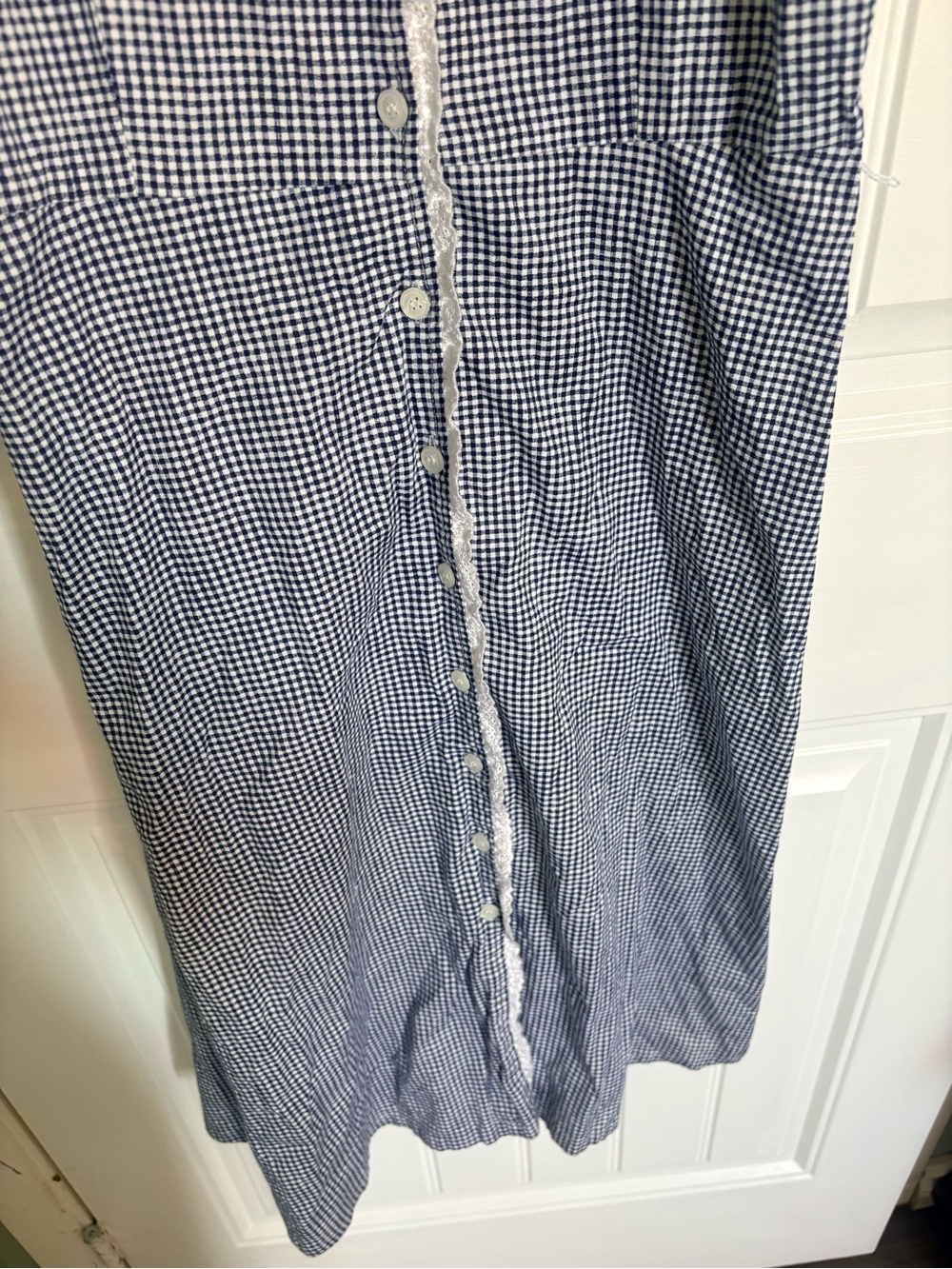 Reitmans Gingham Lace‑Trim Dress Cottagecore | Summer Picnic | Beach Costal - Picture 6 of 8